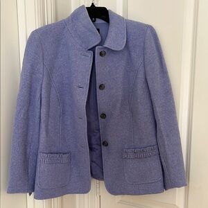 Talbots lavender wool blend jacket